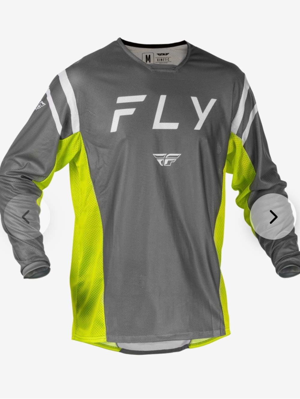 Fly Racing Men’s Grey/White/Hi Vis Long Sleeve Riding Jersey